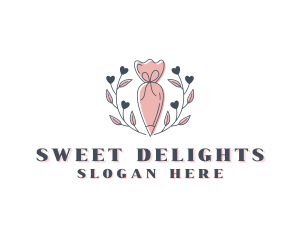 Pastry Piping Bag Baking logo design