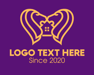 Zoo - Golden Lion House logo design