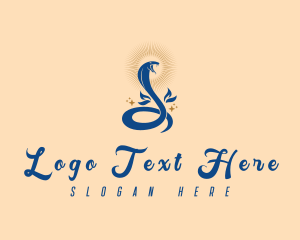 Herpetologist - Mystical Serpent Snake logo design