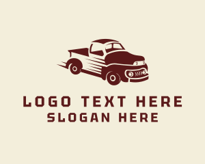 Old Car - Antique Truck Mover logo design