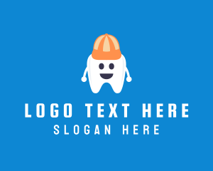Mascot - Dentist Tooth Hat logo design