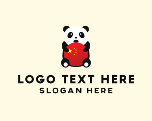 Zoo - Panda China Symbol logo design