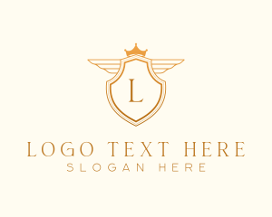 Elegant - Royal Wing Shield Crown logo design