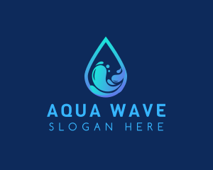 Wave Water Splash logo design