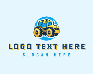 Sweet Corn - Farm Tractor Agriculture logo design