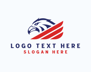 Politics - Eagle America Stripes logo design