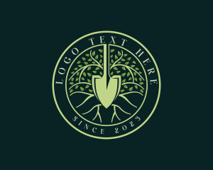 Florist - Shovel Plant Gardening logo design