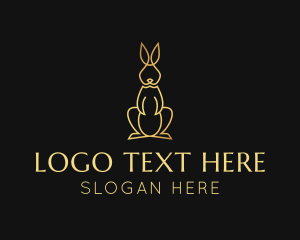 Monoline - Golden Rabbit Deluxe logo design