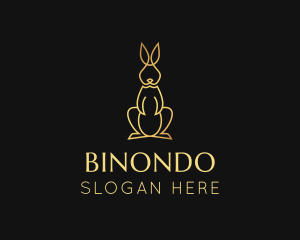 Monoline - Golden Rabbit Deluxe logo design