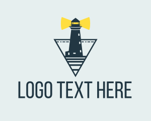 House - Ocean Light House logo design
