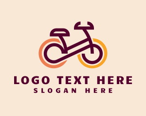 Fitness Equipment - Bicycle Cycling Exercise logo design