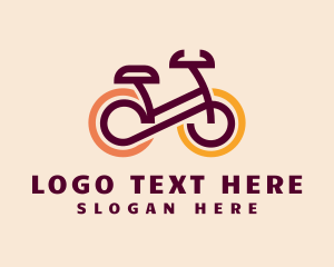 Bicycle Cycling Exercise Logo