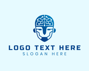 Android - AI Cyborg Digital Tech logo design