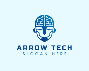 AI Cyborg Digital Tech logo design