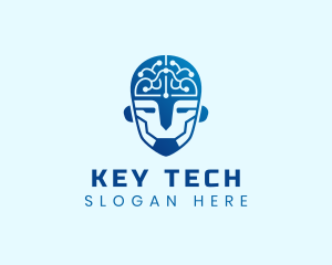 AI Cyborg Digital Tech logo design