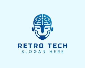 AI Cyborg Digital Tech logo design