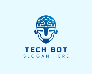 AI Cyborg Digital Tech logo design