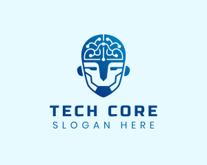 AI Cyborg Digital Tech logo design