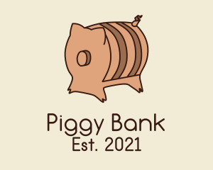 Pig - Pig Beer Barrel logo design