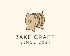 Pig Beer Barrel logo design