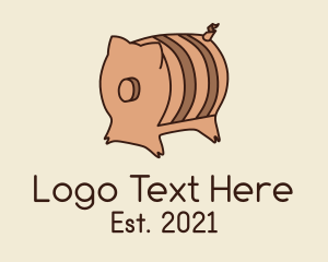 Barrel - Pig Beer Barrel logo design