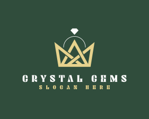 Crown Ring Jewelry logo design