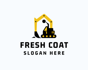 Exterior - Excavator Machine House logo design