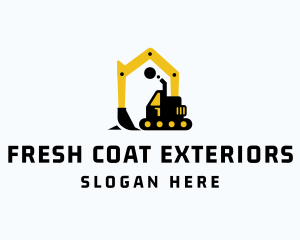 Exterior - Excavator Machine House logo design