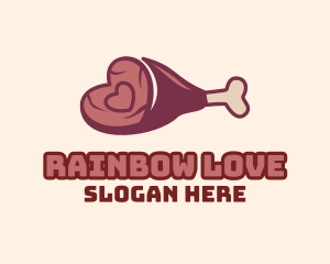 Love Leg Meat logo design