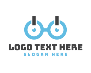 Geek - Geek Power On Glasses logo design