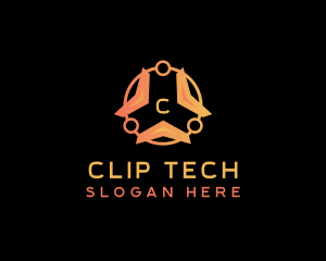 Cyberspace Tech Software logo design