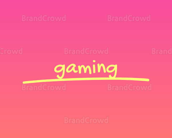Fancy Vibrant Underline Logo