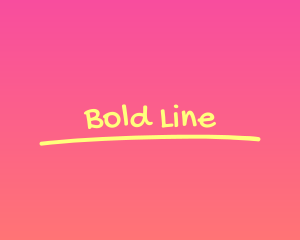 Underline - Fancy Vibrant Underline logo design