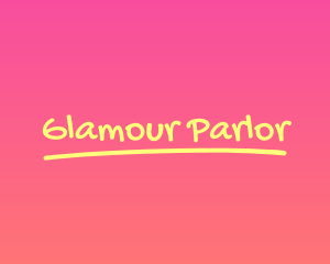 Parlor - Fancy Vibrant Underline logo design