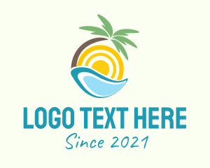 Resort - Modern Beach Resort logo design