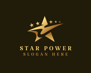 Celebrity - Star Swoosh Celebrity logo design