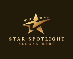 Star Swoosh Celebrity logo design