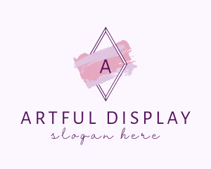 Purple Watercolor Salon logo design