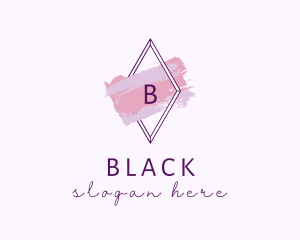 Diamond - Purple Watercolor Salon logo design