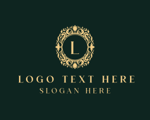Elegant Floral Ornament Logo