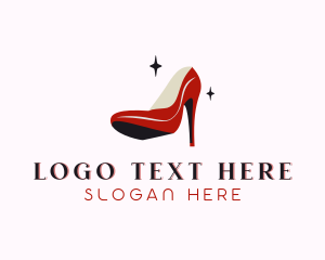 Boutique - Stiletto Fashion Shoe logo design