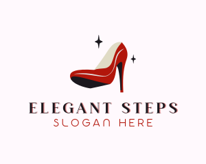 Stiletto Fashion Shoe logo design