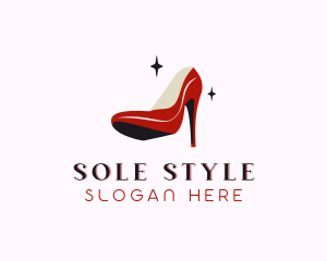 Shoe - Stiletto Fashion Shoe logo design