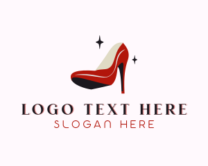 Shoe - Stiletto Fashion Shoe logo design