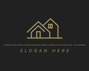 Roof - House Property Builder logo design