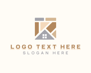 Home Improvement - Floor Tiling Pavement logo design