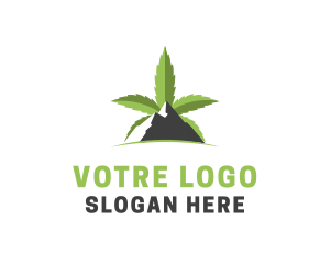 Smoke - Weed Mountain Nature logo design