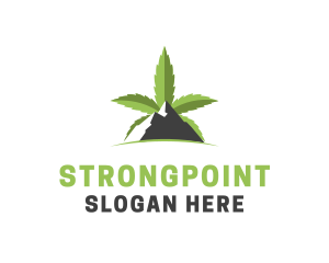 Smoke - Weed Mountain Nature logo design