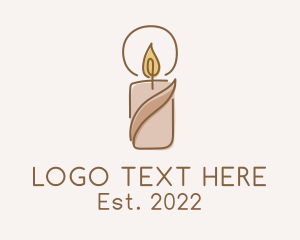 Spiritual - Relaxing Scented Candle logo design
