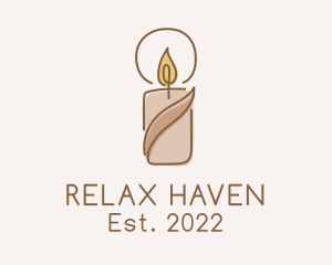 Relaxing Scented Candle logo design